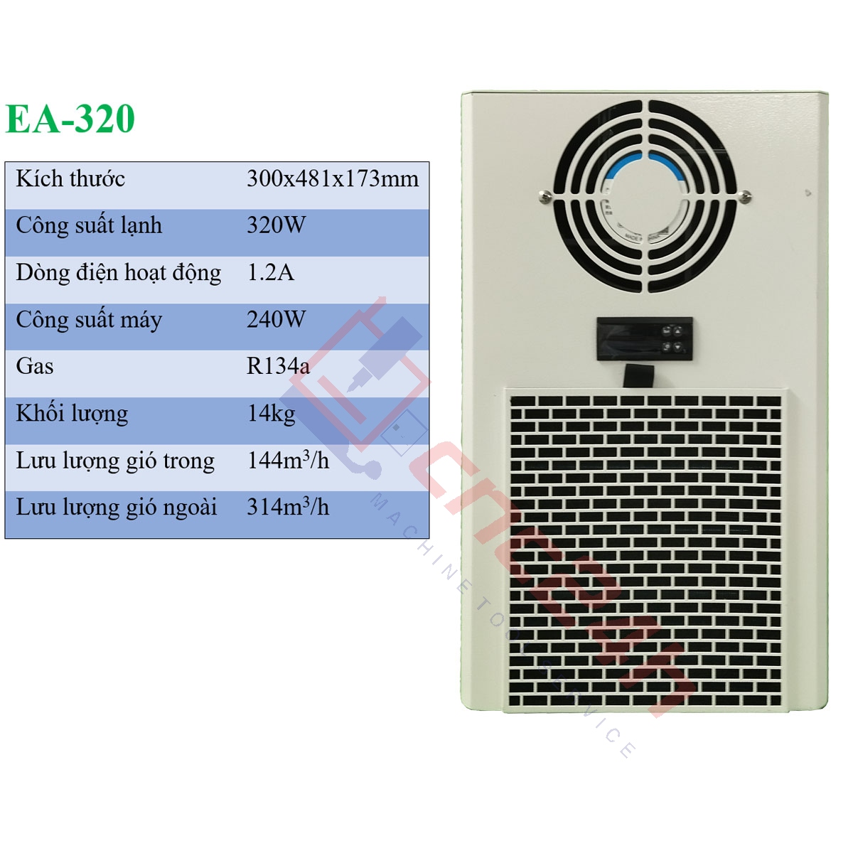 May lanh tu dien EA-320 - shop.cnc24h.vn -hdd Máy lạnh tủ điện EA-320 320W máy lạnh khô cho máy CNC bền, rẻ, hiệu quả cao