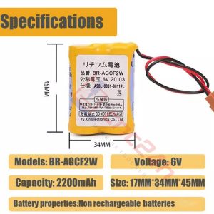 Pin Panasonic BR-AGCF2W A98L-0031-0011, 6V 2400mAh