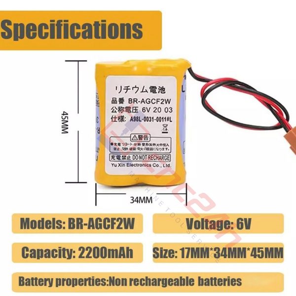 Pin Panasonic BR-AGCF2W A98L-0031-0011, 6V 2400mAh