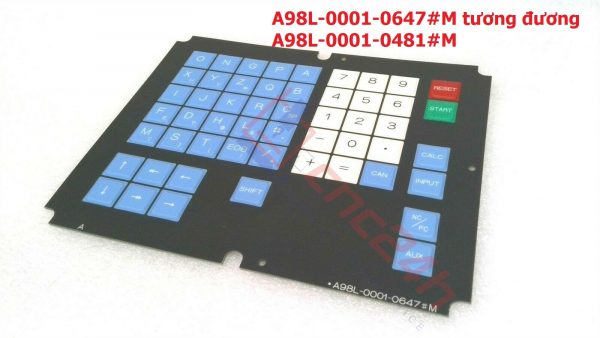 A98L-0001-0481#M - Decal phím bấm Fanuc 10M