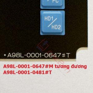 A98L-0001-0481#T - Decal phím bấm Fanuc 10T