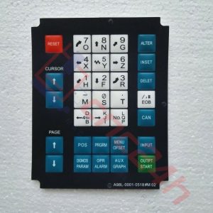 A98L-0001-0518#M Silicon 0.9mm - Decal phím bấm Fanuc 0M