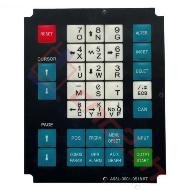 A98L-0001-0518#T Silicon 0.9mm - Decal phím bấm Fanuc 0T