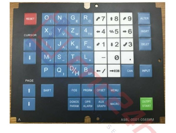 A98L-0001-0568#M Bản VN 0.5mm - Decal phím bấm Fanuc 0M