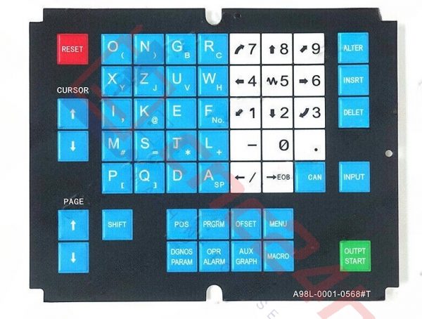 A98L-0001-0568#T Bản VN 0.5mm - Decal phím bấm Fanuc 0T
