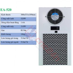 Máy lạnh tủ điện EA-520 520W máy lạnh khô cho máy CNC bền, rẻ, hiệu quả cao