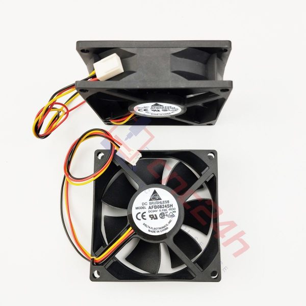 Quạt tản nhiệt 3 dây 80x80x25 8025 AFB0824SH 24V 0.33A