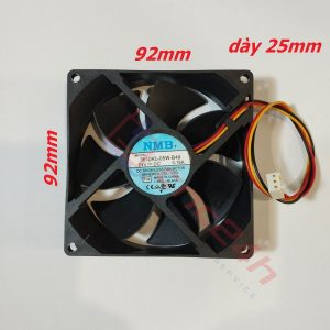 Quạt tản nhiệt 3 dây 92x92x25 NMB 3610KL-05W-B49 24V 0.12A. Lắp cho các Controller Fanuc 16/18/21, Fanuc 16i/18i/21i, driver Fanuc, làm mát các PCB...