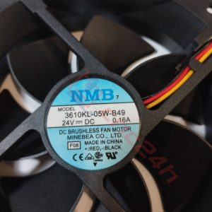 Quạt tản nhiệt 3 dây 92x92x25 NMB 3610KL-05W-B49 24V 0.12A. Lắp cho các Controller Fanuc 16/18/21, Fanuc 16i/18i/21i, driver Fanuc, làm mát các PCB...