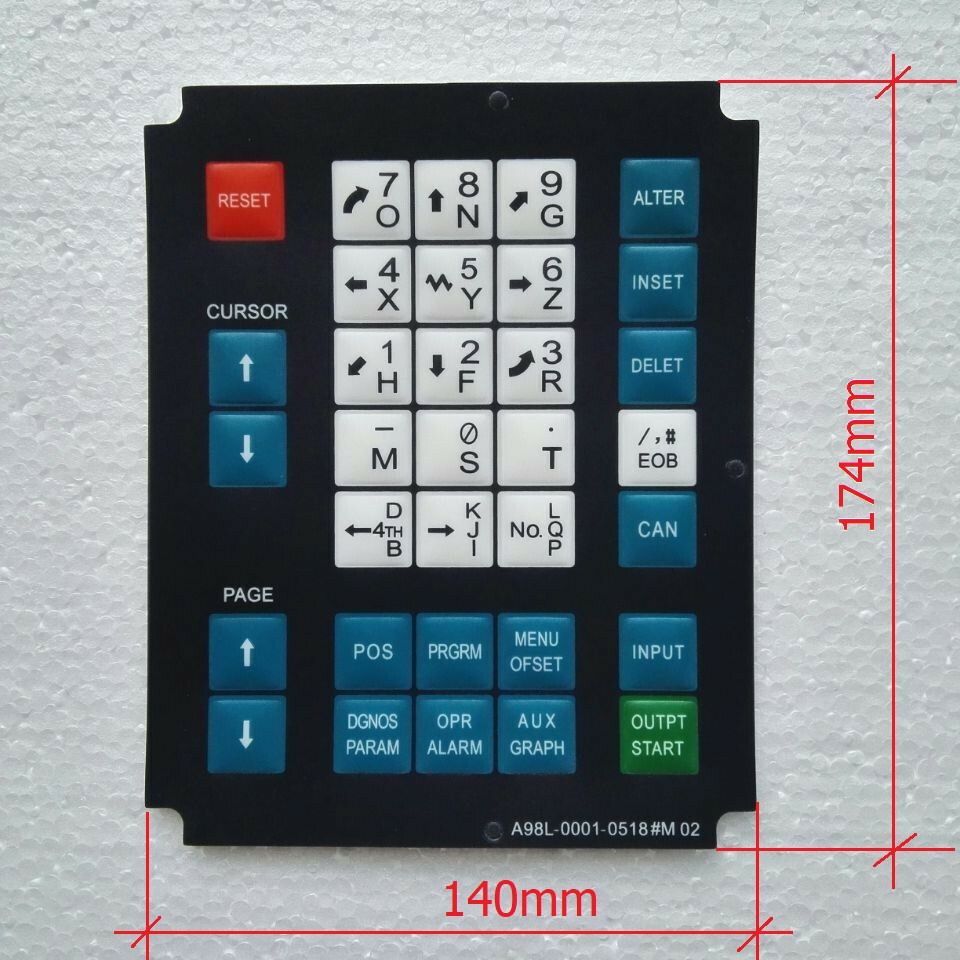 Dùng cho phay CNC Fanuc 0M. A98L-0001-0518#M Bản CN