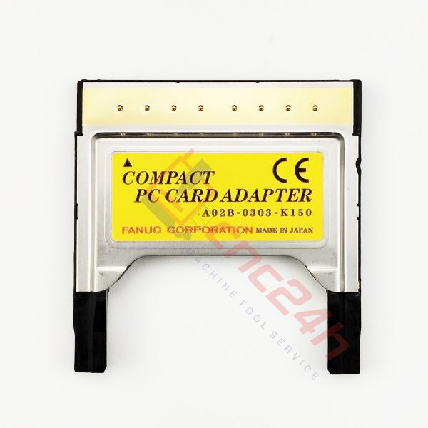 Adapter CF To PCMCIA Fanuc chính hãng, chất lượng cao. Một đầu adapter cắm thẻ CF vào, đầu còn lại cắm vào máy CNC để rút / nạp dữ liệu.