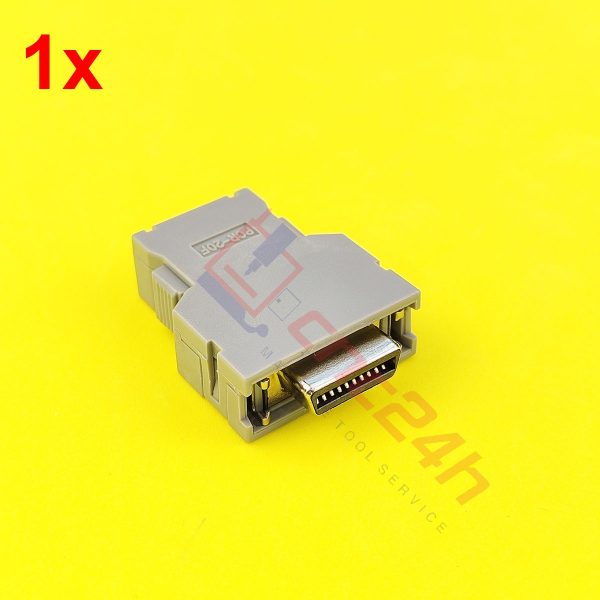 Combo connector Fanuc PCR-20F (combo gồm jack và vỏ hộp) thường dùng trong máy CNC hệ Fanuc, Mitsubishi, Yaskawa, Okuma...