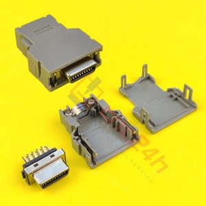 Combo connector Fanuc PCR-20F (combo gồm jack và vỏ hộp) thường dùng trong máy CNC hệ Fanuc, Mitsubishi, Yaskawa, Okuma...