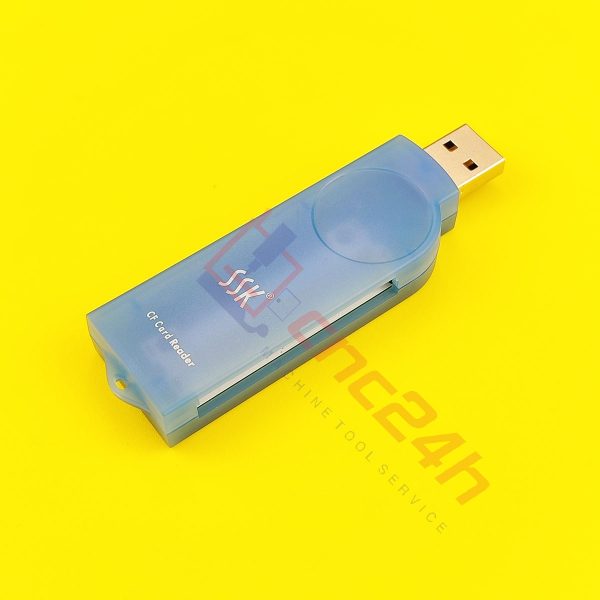 Đầu đọc thẻ CF, mới 100%. Gắn thẻ CF vào đầu đọc, cắm đầu đầu vào máy tính (PC / Laptop), driver tự nhận. Windows XP /7/10/11 (32 / 64 bits) hỗ trợ.