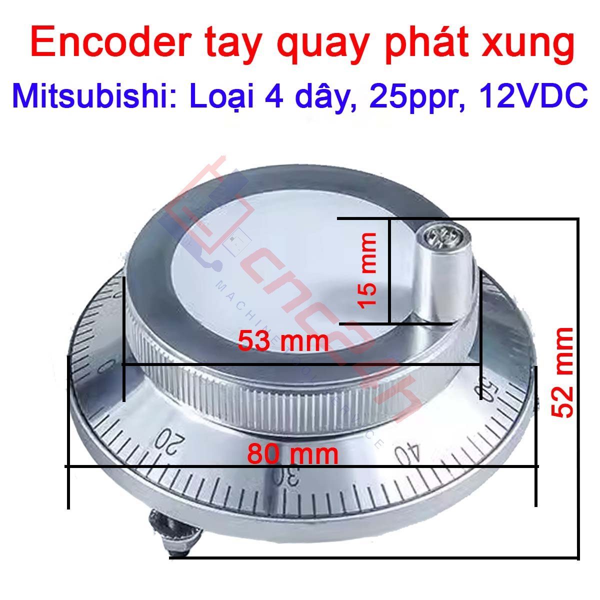H11 Encoder tay quay phát xung được dùng thay thế cho các loại handle, hanwheel, MPG của máy phay, tiện CNC. Giải pháp điều khiển chính xác cho máy CNC, PLC