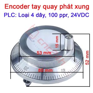 Encoder tay quay phát xung được dùng thay thế cho các loại handle, hanwheel, MPG của máy phay, tiện CNC. Giải pháp điều khiển chính xác cho máy CNC, PLC