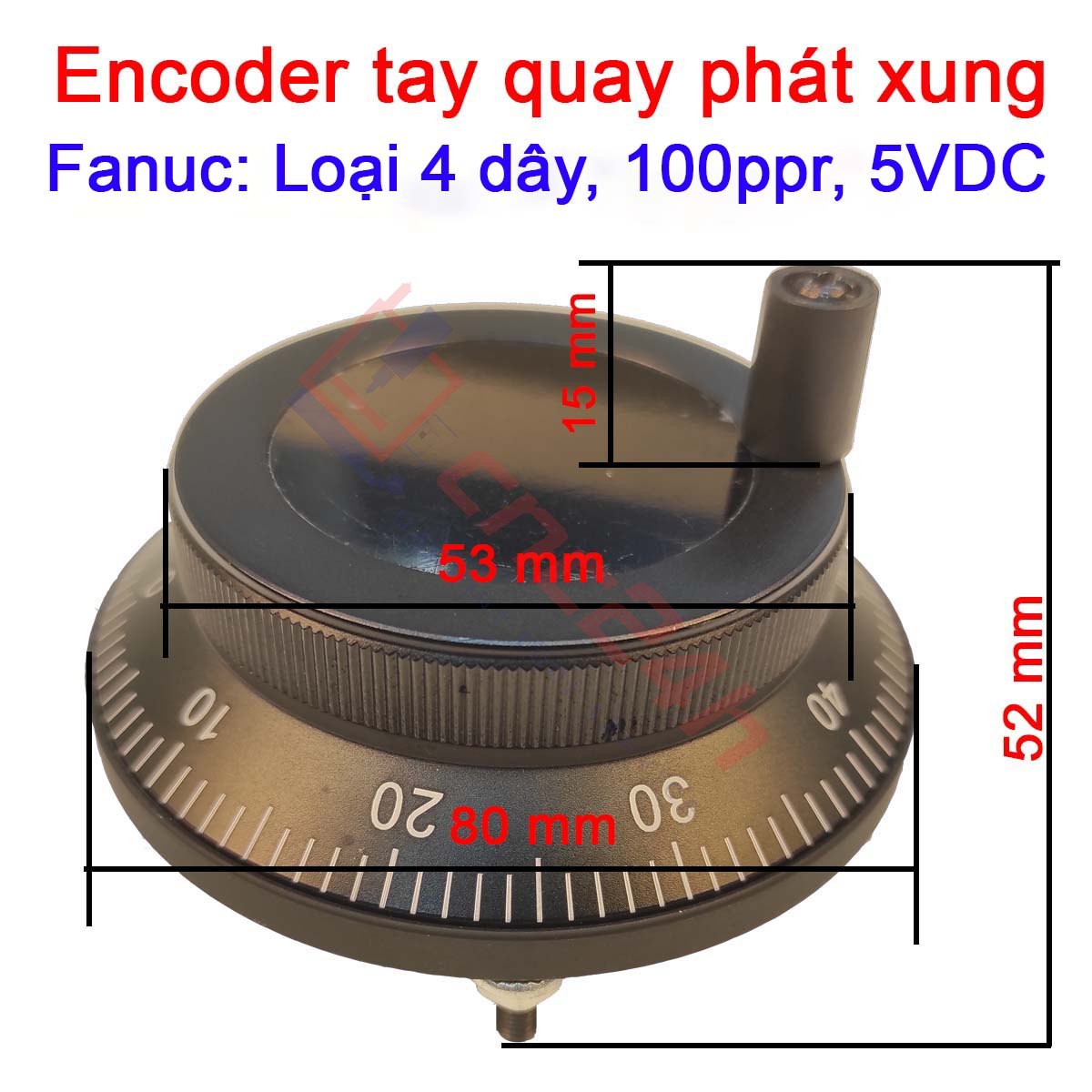 H14 Encoder tay quay phát xung được dùng thay thế cho các loại handle, hanwheel, MPG của máy phay, tiện CNC. Giải pháp điều khiển chính xác cho máy CNC, PLC