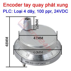 Encoder tay quay phát xung được dùng thay thế cho các loại handle, hanwheel, MPG của máy phay, tiện CNC. Giải pháp điều khiển chính xác cho máy CNC, PLC