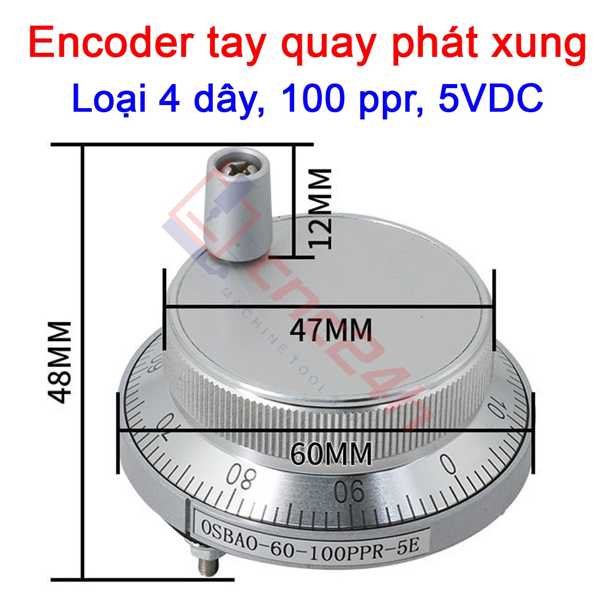 H6 Encoder tay quay phát xung được dùng thay thế cho các loại handle, hanwheel, MPG của máy phay, tiện CNC. Giải pháp điều khiển chính xác cho máy CNC, PLC