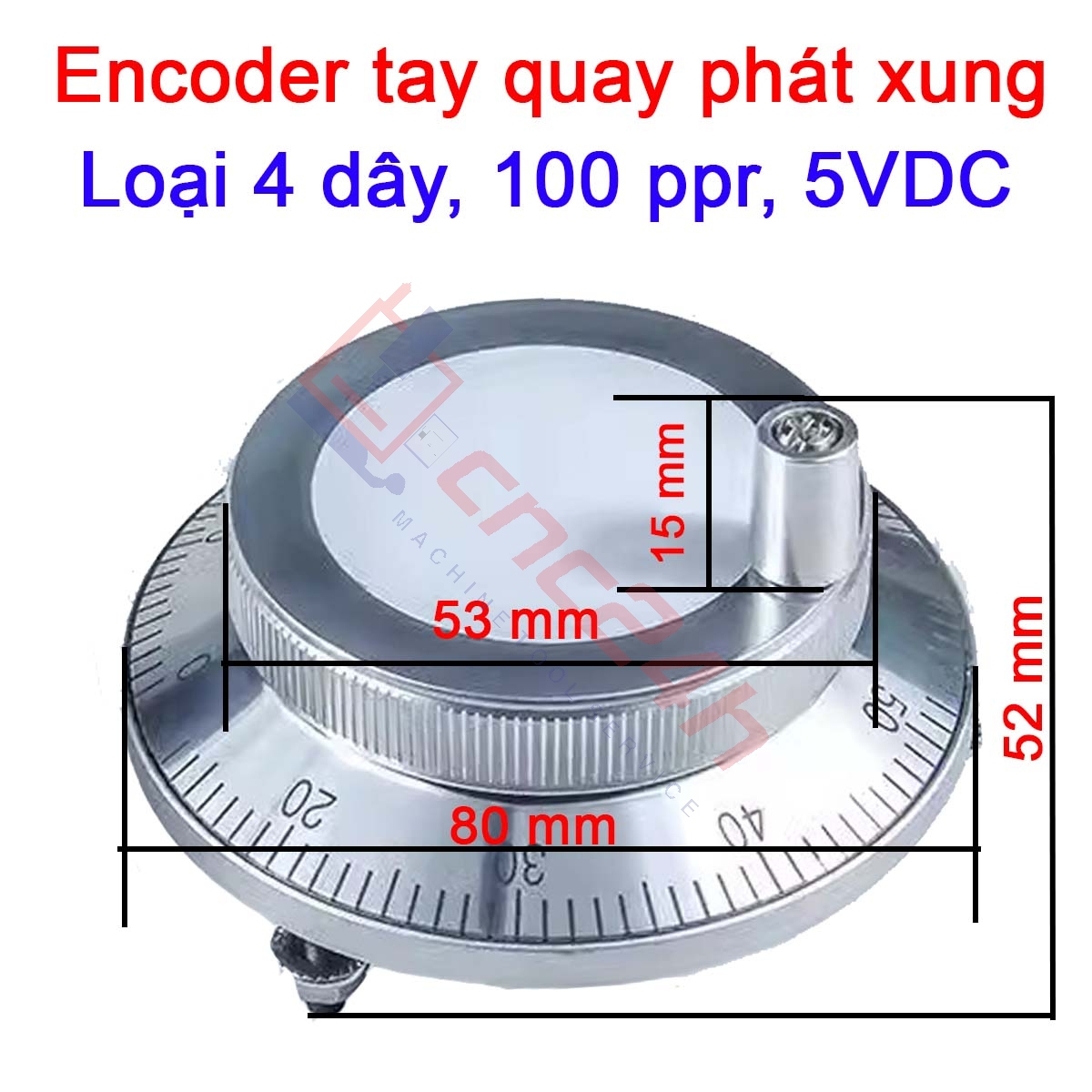 H9 Encoder tay quay phát xung được dùng thay thế cho các loại handle, hanwheel, MPG của máy phay, tiện CNC. Giải pháp điều khiển chính xác cho máy CNC, PLC