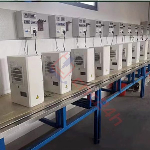 Máy lạnh tủ điện khô CAWS-800 800W (điều hòa tủ điện) bản tiêu nước, lắp cho tủ điện máy CNC. Dải công suất lạnh: 300W, 500W, 800W... 2000W.