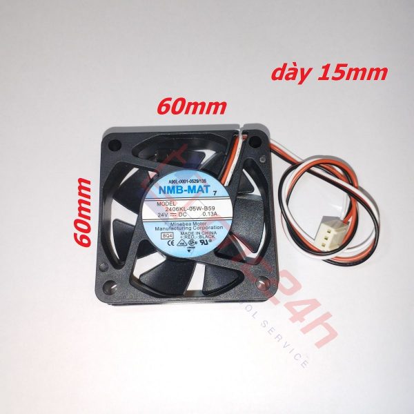Quạt tản nhiệt CNC 3 dây - Quạt tản nhiệt 3 dây cho máy CNC Fanuc - 60x60x15mm 6015