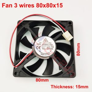 Quạt tản nhiệt CNC 3 dây - Quạt tản nhiệt 3 dây cho máy CNC Fanuc - 60x60x15mm 6015