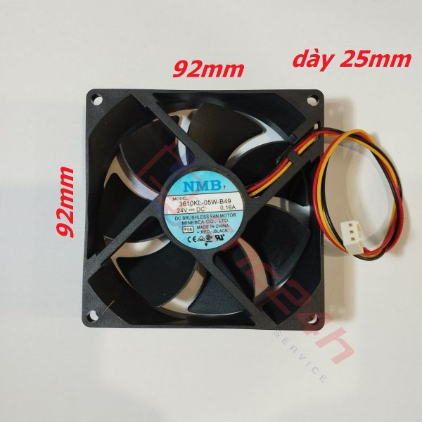 Quạt tản nhiệt CNC 3 dây - Quạt tản nhiệt 3 dây cho máy CNC Fanuc - 60x60x15mm 6015