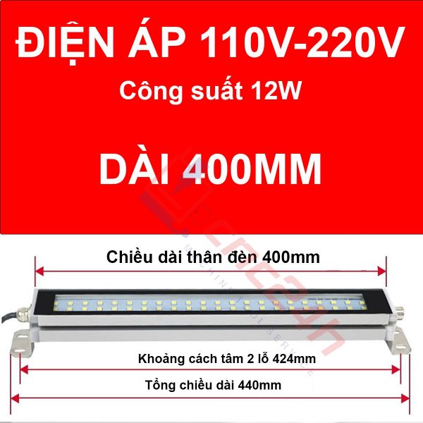 Đèn chiếu sáng máy CNC - Đèn LED vuông CNC - Đế xoay 360 độ - Kính cường lực - Thân hợp kim nhôm. Chống cháy - chống nước - chống dầu.