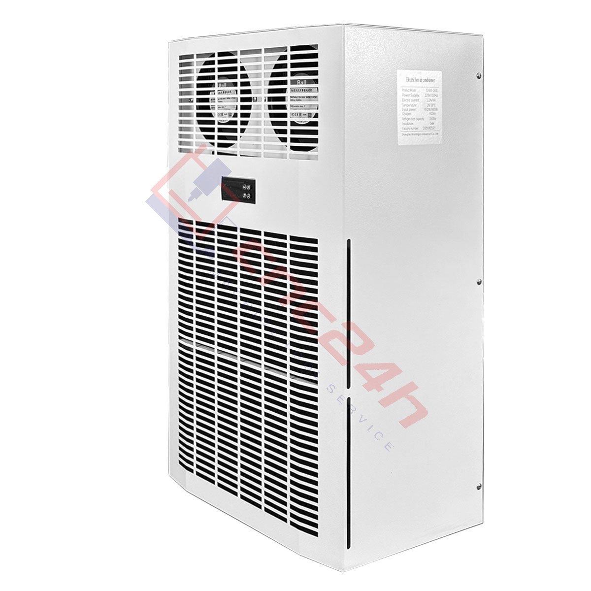 May lanh tu dien CAWS-1500 - h1 Máy lạnh tủ điện khô CAWS-1500 1500W (điều hòa tủ điện) bản tiêu nước, lắp cho tủ điện máy CNC. Dải công suất lạnh: 300W, 500W, 800W... 2000W.