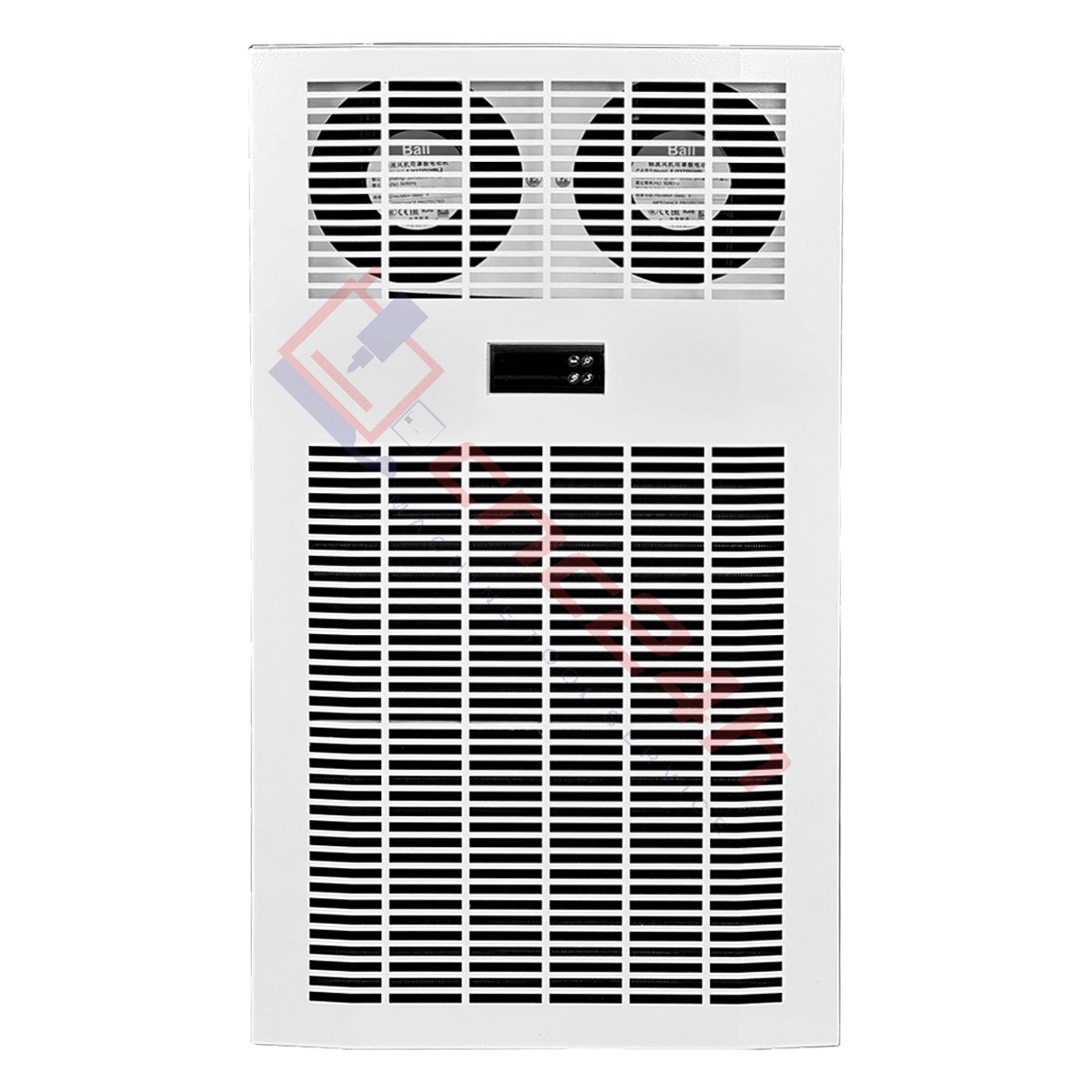 May lanh tu dien CAWS-1500 - h2 Máy lạnh tủ điện khô CAWS-1500 1500W (điều hòa tủ điện) bản tiêu nước, lắp cho tủ điện máy CNC. Dải công suất lạnh: 300W, 500W, 800W... 2000W.