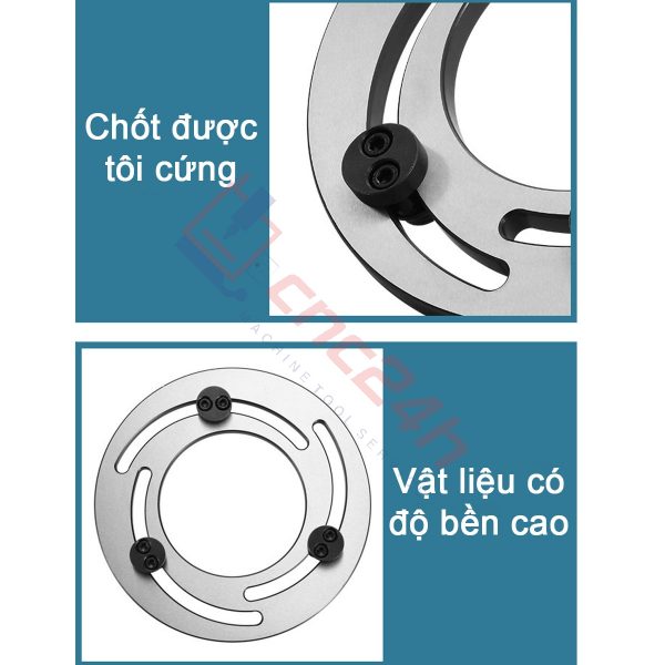 Vòng sửa chấu mâm cặp thủy lực giúp máy tiện CNC của bạn định tâm chấu kẹp, tăng lực kẹp phôi đều hơn, giảm rung lắc khi gia công, tăng độ chính xác,...