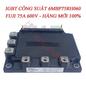 6MBP75RH060 là module IGBT công suất có dòng định mức 75A, điện áp 600V, với khả năng chịu tải ổn định và hiệu suất chuyển mạch cao. Sản phẩm được ứng dụng rộng rãi trong máy cnc, công nghiệp,...