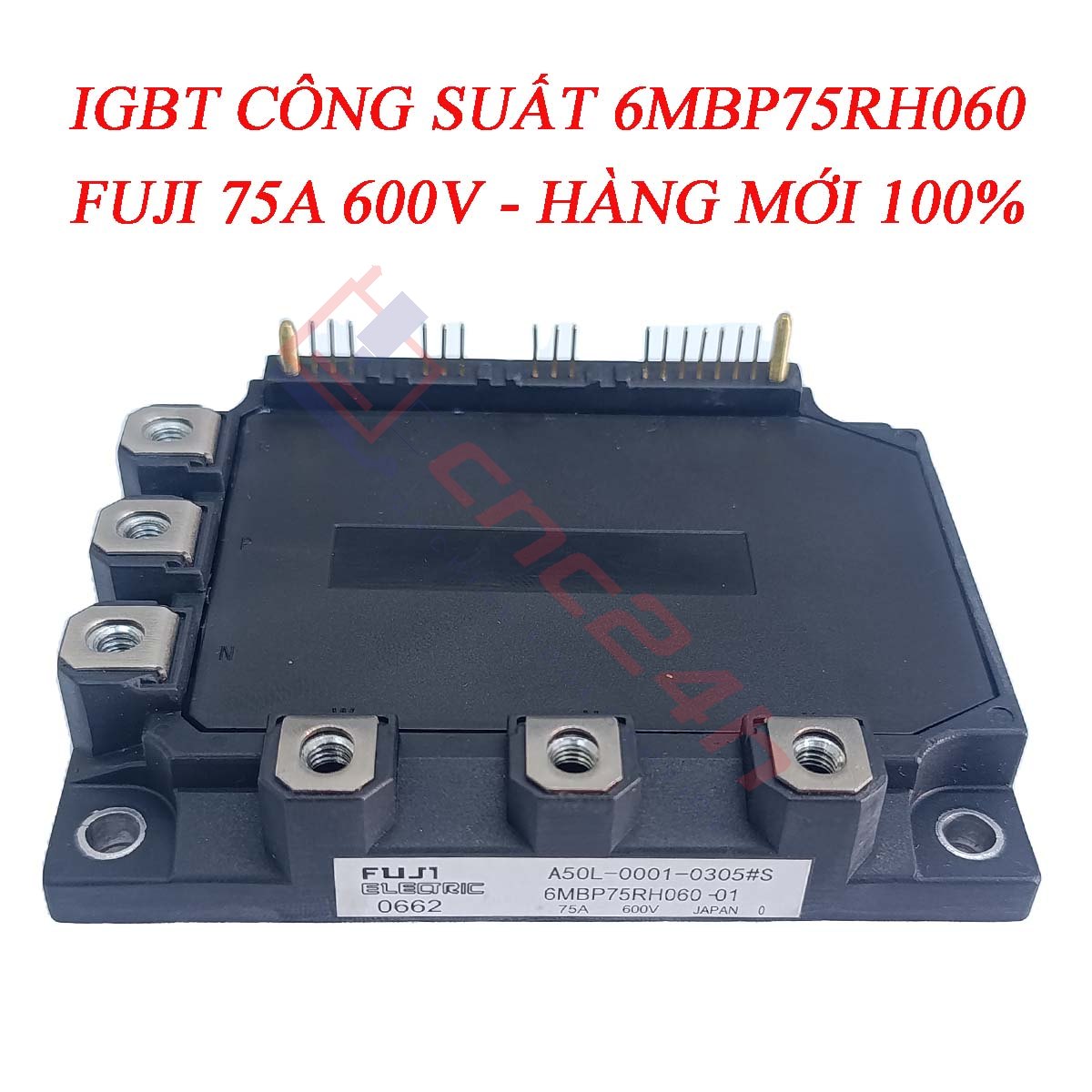 6MBP75RH060 -1 6MBP75RH060 là module IGBT công suất có dòng định mức 75A, điện áp 600V, với khả năng chịu tải ổn định và hiệu suất chuyển mạch cao. Sản phẩm được ứng dụng rộng rãi trong máy cnc, công nghiệp,...