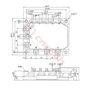 6MBP75RH060 là module IGBT công suất có dòng định mức 75A, điện áp 600V, với khả năng chịu tải ổn định và hiệu suất chuyển mạch cao. Sản phẩm được ứng dụng rộng rãi trong máy cnc, công nghiệp,...