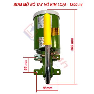 Bơm mỡ bò tay vỏ kim loại