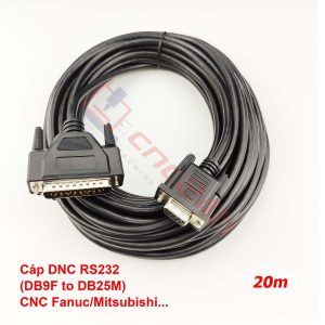 Cap DNC RS232 DB9F to DB25M - 20m