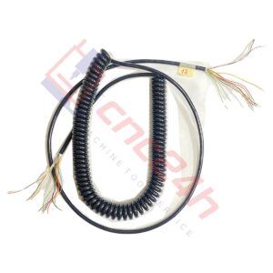 Cáp xoắn lò xo tay quay phát xung CNC – vỏ PU chống dầu cháy, lõi đồng mềm, dài 4-10m. Đàn hồi tốt, chống đứt gãy, bền bỉ. Dùng cho MPG, encoder.