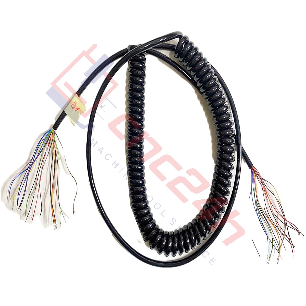 Cáp xoán 21 lõi Cáp xoắn lò xo tay quay phát xung CNC – vỏ PU chống dầu cháy, lõi đồng mềm, dài 4-10m. Đàn hồi tốt, chống đứt gãy, bền bỉ. Dùng cho MPG, encoder.
